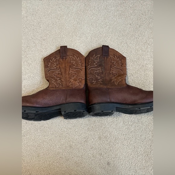 Red Wing Pecos Boots 2201 Pull On Cowboy Work Boot Steel Toe Brown Men's Sz 13 D - Picture 9 of 12